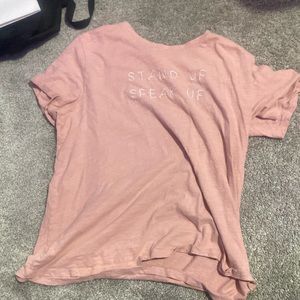 Quote- “stand up speak up”